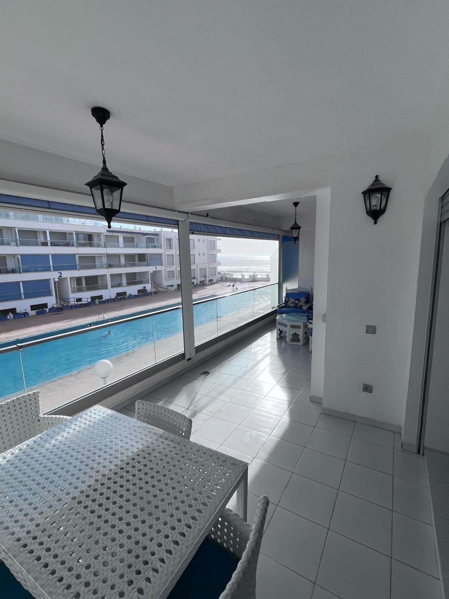 Apartment Sea View With Pool Aourir Luaran gambar