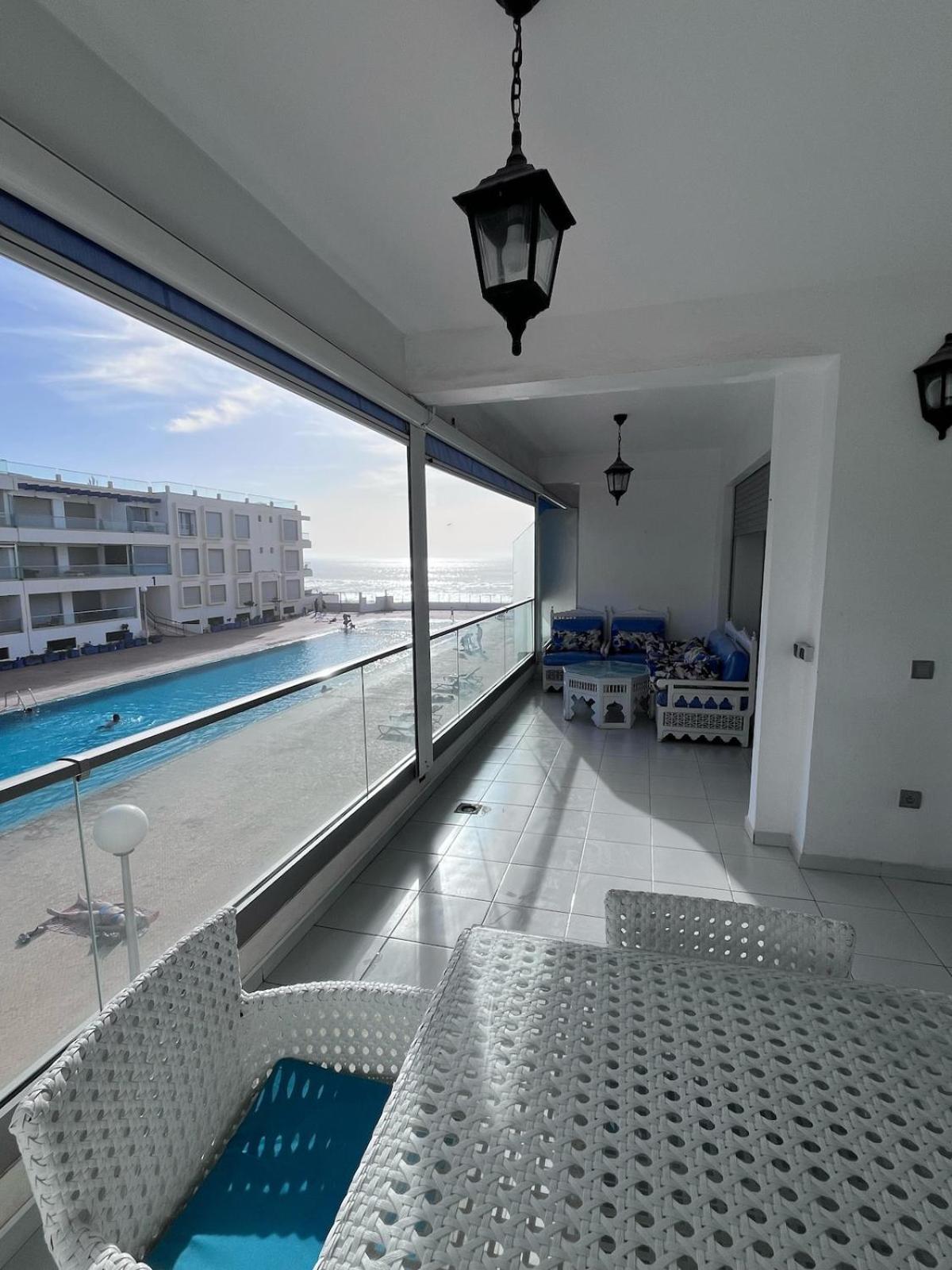 Apartment Sea View With Pool Aourir Luaran gambar